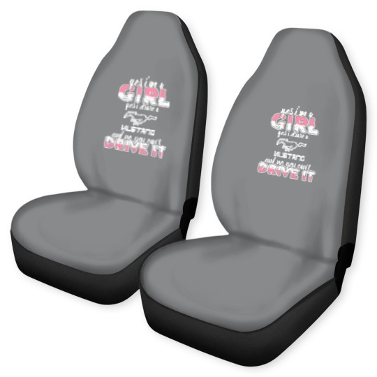 Discover Mustang - I'm a girl who drives a mustang t - sh Car Seat Covers