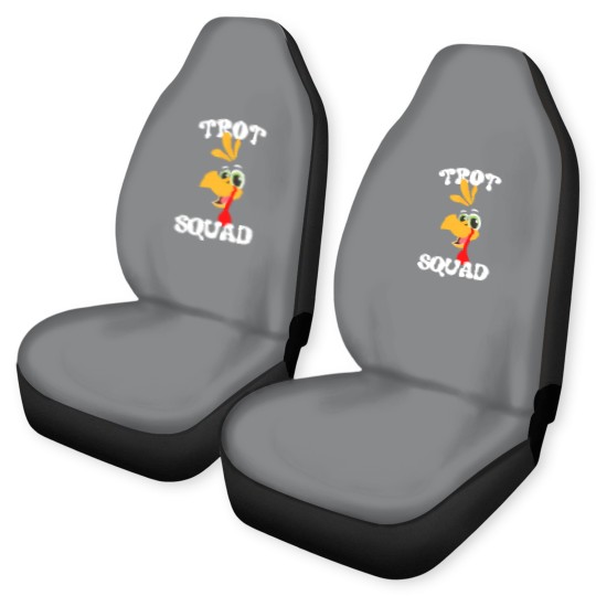 Discover Trot Squad Funny Turkey Trot Matching Thanksgiving 2023 Car Seat Covers