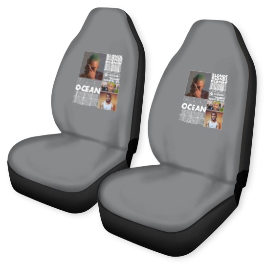 Discover Frank Ocean Rap Car Seat Covers, Blonde Album Merch Vintage Rapper Hiphop