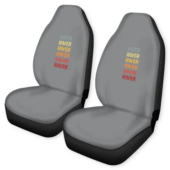 Discover River Name Vintage Retro Gift Called River - River - Car Seat Covers