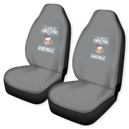 Discover All I want for Christmas is a beagle Car Seat Covers