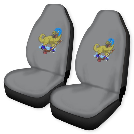 Discover Ice Hockey Dino Hockey Dinosaur Play Ice Hockey Re Car Seat Covers