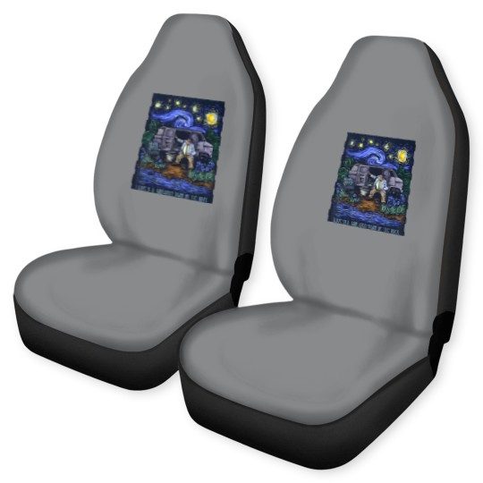 Discover i live in a van gogh down by the river t Car Seat Covers