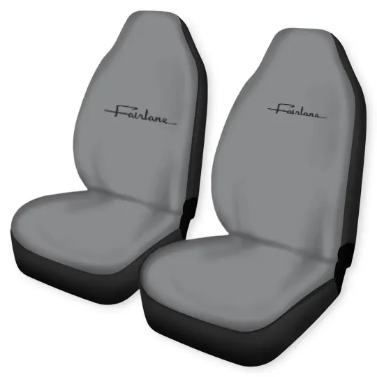 Discover Fairlane Script Car Seat Covers