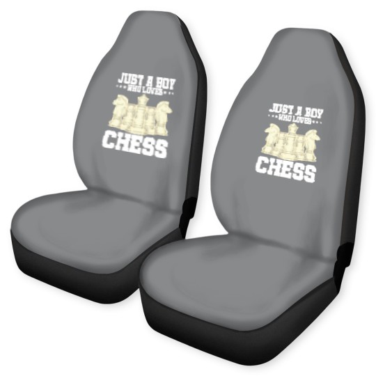 Discover Chess Chess Player Just A Boy Who Loves Chess Car Seat Covers