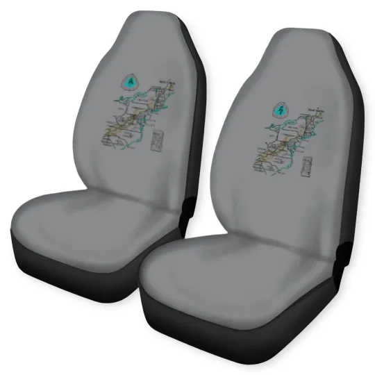 Discover Appalachian National Scenic Trail Map AT Map Car Seat Covers
