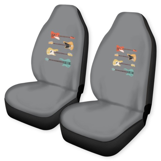 Discover Vintage Bass Guitar - Bassist Rock Music Band Gift Car Seat Covers