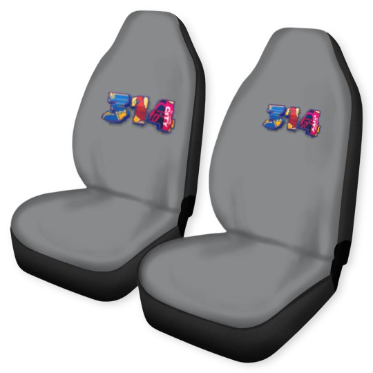 Discover Area Code St. Louis STL 314 Car Seat Covers
