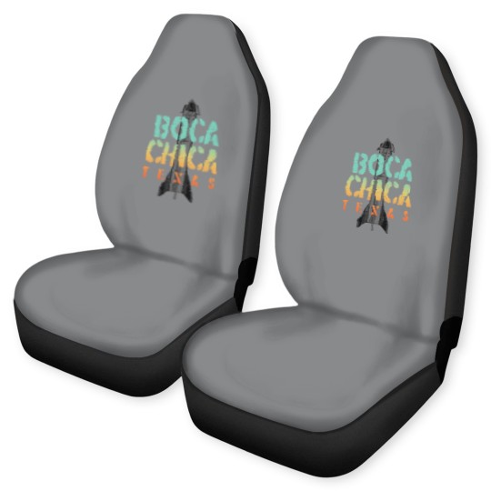 Discover Boca Chica Texas Starship Cool Retro Car Seat Covers