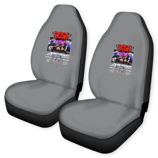 Discover New 55 Years RUSH Band 1968-2023 Signatures Car Seat Covers