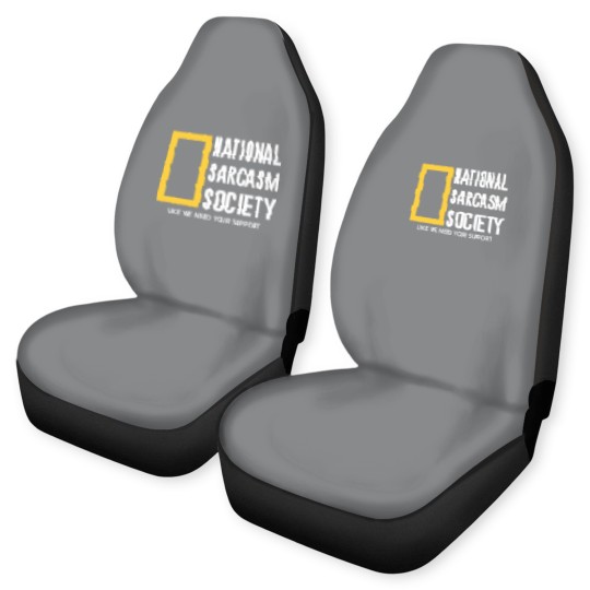 Discover national sarcasm society Car Seat Covers