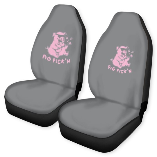 Discover Pig Playing Banjo Car Seat Covers Bluegrass Car Seat Covers Pig Pickin Car Seat Covers BBQ Car Seat Covers Car Seat Covers