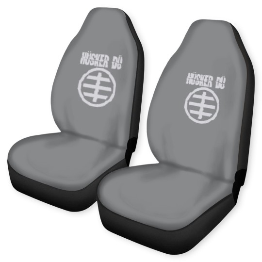 Discover Blue Husker Du Circle Logo Car Seat Covers