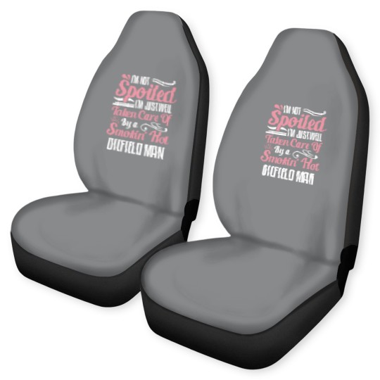 Discover funny oilfield worker's wife i'm not spoiled Car Seat Covers