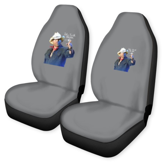 Discover RIP Toby Keith 1961-2024 Signatures Car Seat Covers for Men Women