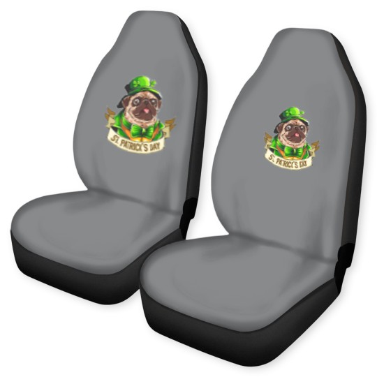 Discover St. Patrick's Day Pug Car Seat Covers