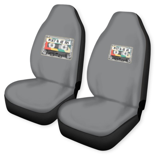 Discover Cassette Tape Mixed in the 80s Fashion Retro 1980s Car Seat Covers