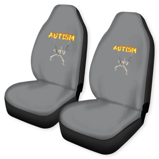 Discover autism skeleton meme t Car Seat Covers