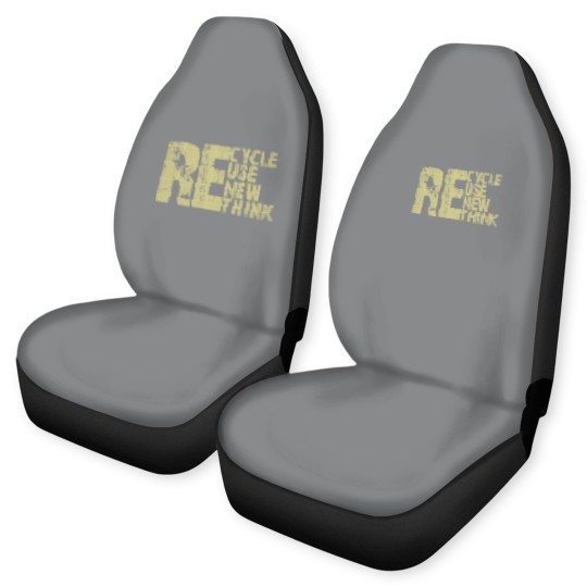 Discover Recycle Reuse Renew Rethink Earth Day Environmental Activism Car Seat Covers