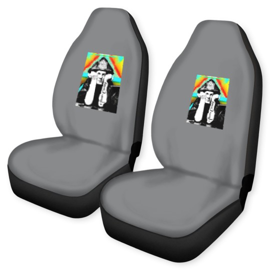 Discover Aleister Crowley Psychedelic Art Print Design - Aleister Crowley - Car Seat Covers