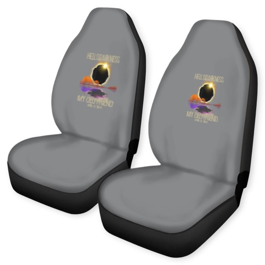 Discover Hello Darkness My Old Friend Solar Eclipse April Car Seat Covers