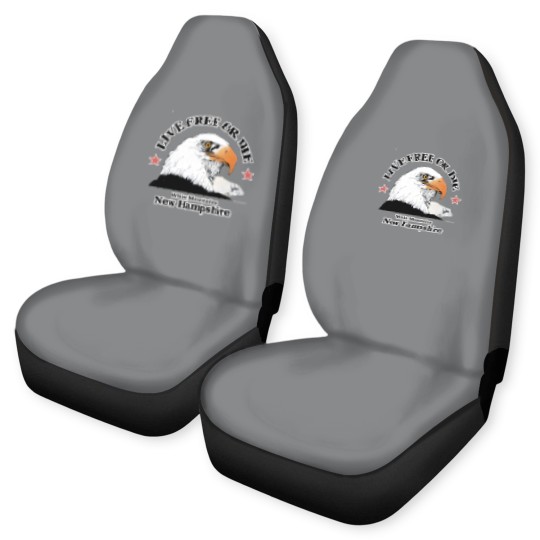 Discover 80s Live Free Or Die New Hampshire White Mountains Eagle 1985 Car Seat Covers