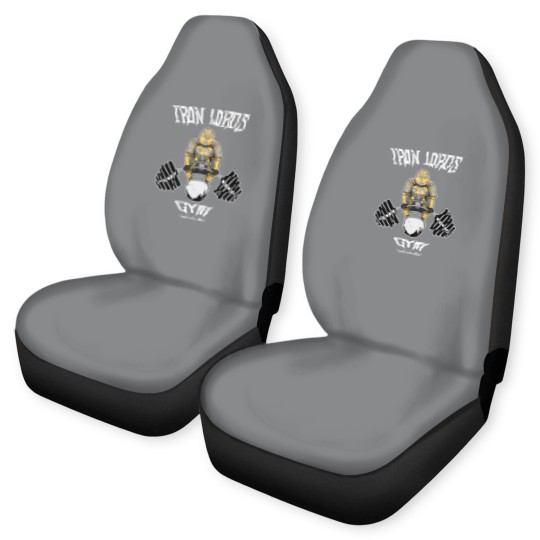Discover Iron Lords Gym Black Car Seat Covers