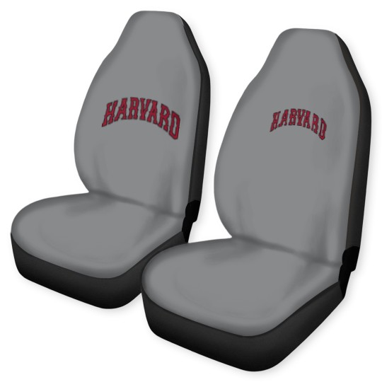 Discover Get Here Harvard University Car Seat Covers - Arched Block - Officially Licensed Car Seat Covers