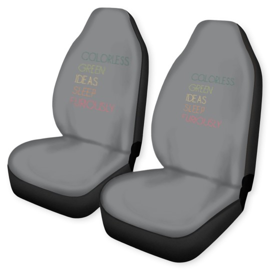 Discover Colorless Green Ideas Sleep Furiously Car Seat Covers
