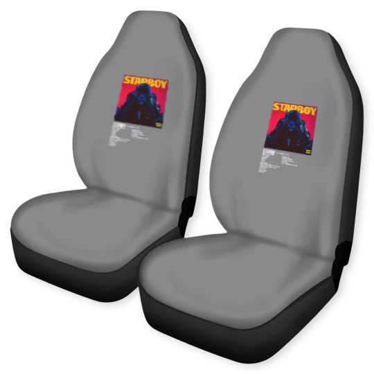 Discover Minimalist Album Music Car Seat Covers, Weeknds Starboy Tour Album