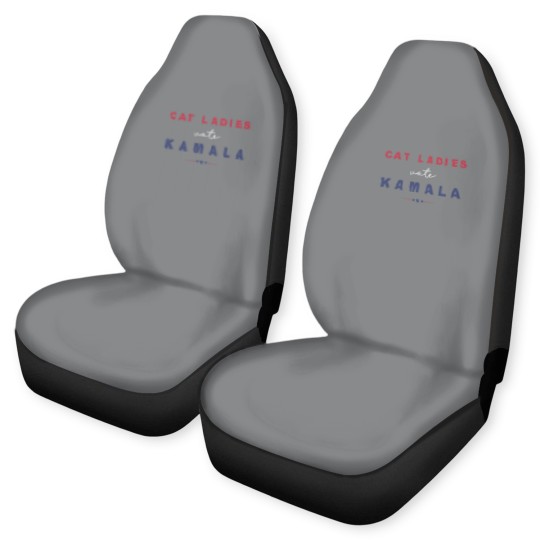 Discover Childless Cat Lady Car Seat Covers, Kamala Harris Car Seat Covers, Social Democrat Car Seat Covers, Cat Lady Kamala