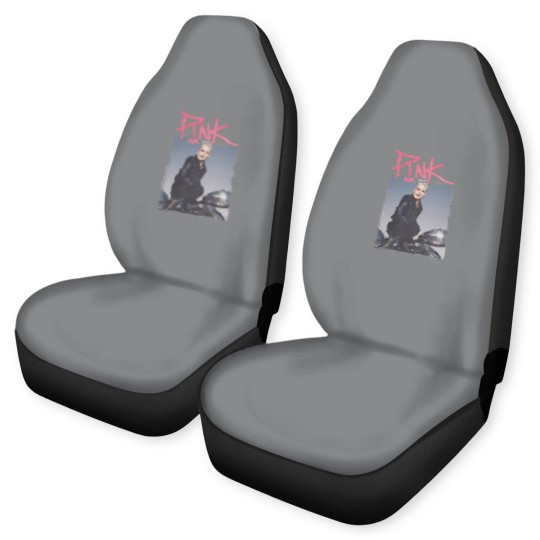 Discover Pink P!nk Bootleg Vintage Car Seat Covers, Pink Singer Merch Car Seat Covers, Pink On Tour Graphic Car Seat Covers