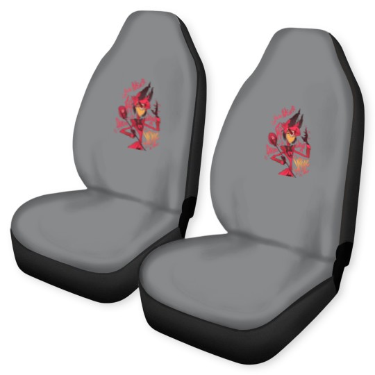 Discover Alastor Hazbin Hotel Car Seat Covers, Angel Dust Charlie Hazbin Hotel Hazbin Hotel Car Seat Covers