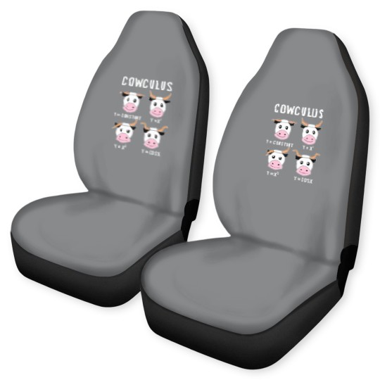 Discover Cowculus Funny Math Math Geometry Teacher Math Lover Car Seat Covers