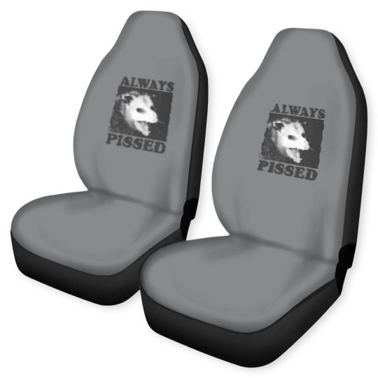 Discover Always Pissed Funny Opossum Eat Trash Be Free Car Seat Covers
