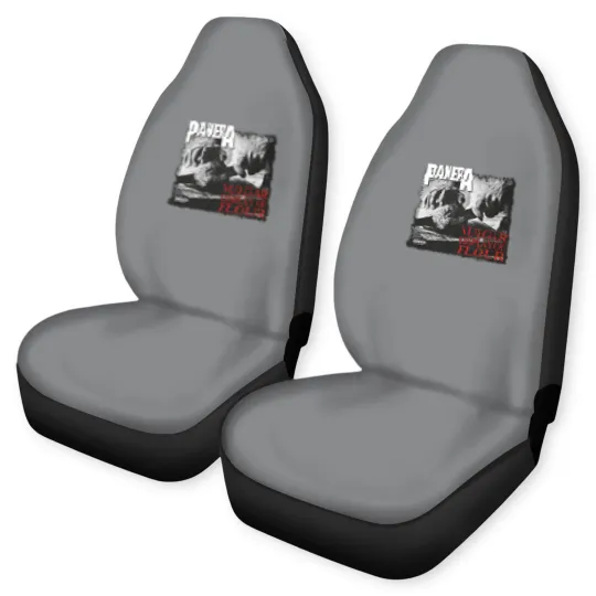 Discover PANERA Vulgar Display Of FLOUR Metal Band Parody Spoof Mayhem Skull Car Seat Covers