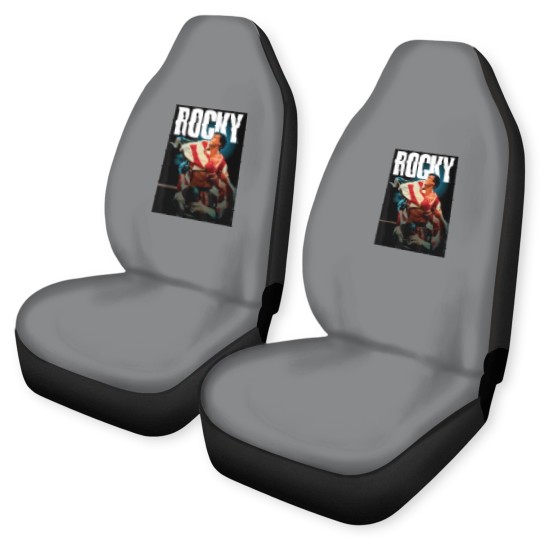 Discover Rocky IV American Flag Portrait Car Seat Covers