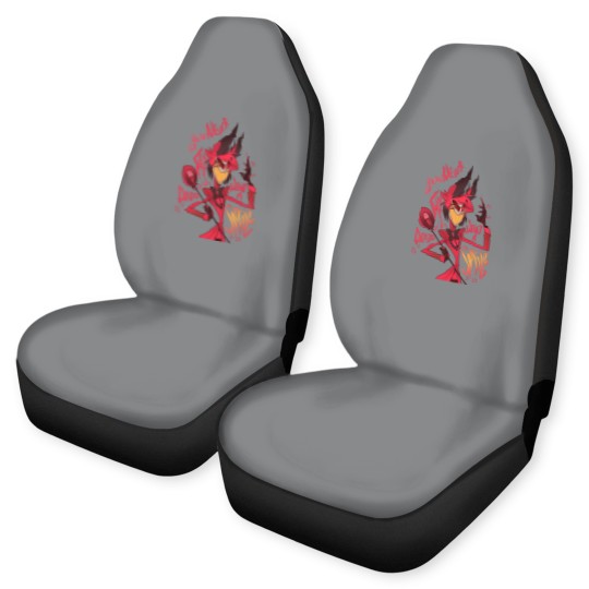 Discover alastor smile Car Seat Covers, alastor Car Seat Covers, alastor smile, charlie, vaggie, anime