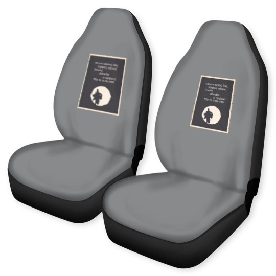 Discover TV Quote - The Prisoner Car Seat Covers