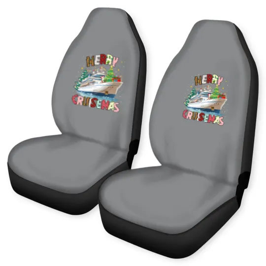 Discover Merry Cruisemas Car Seat Covers, Christmas Cruise Crew Car Seat Covers