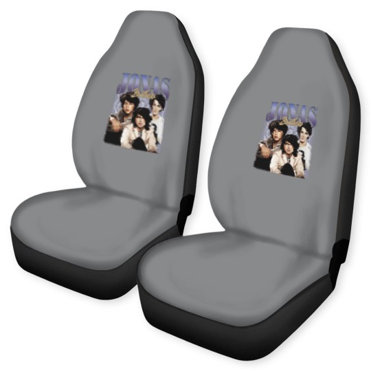 Discover Jonas Brothers 90s Vintage Car Seat Covers, Jonas Brothers Bootleg Car Seat Covers, Jonas Brothers Car Seat Covers