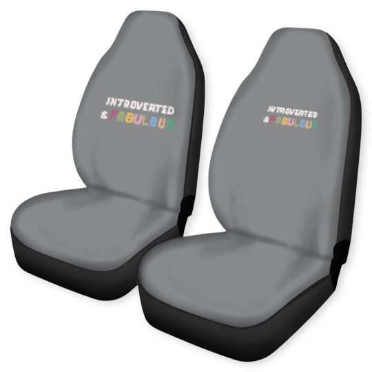 Discover Introverted & Fabulous! Car Seat Covers