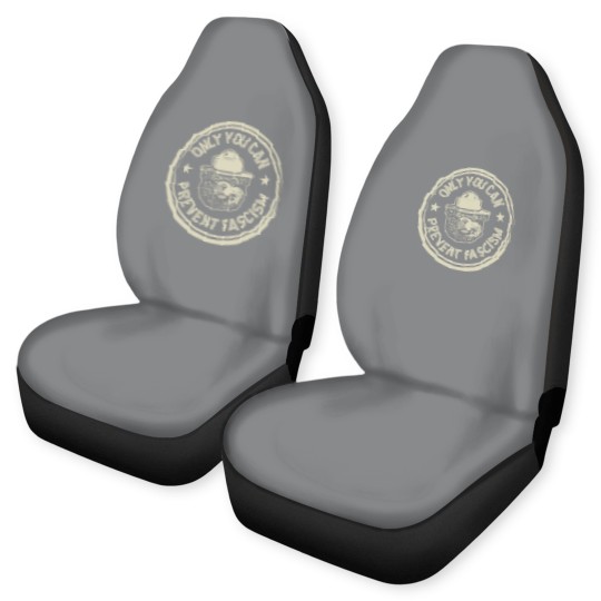 Discover Vintage Smokey The Resist Bear Only You Can Prevent Fascism Unisex Car Seat Covers