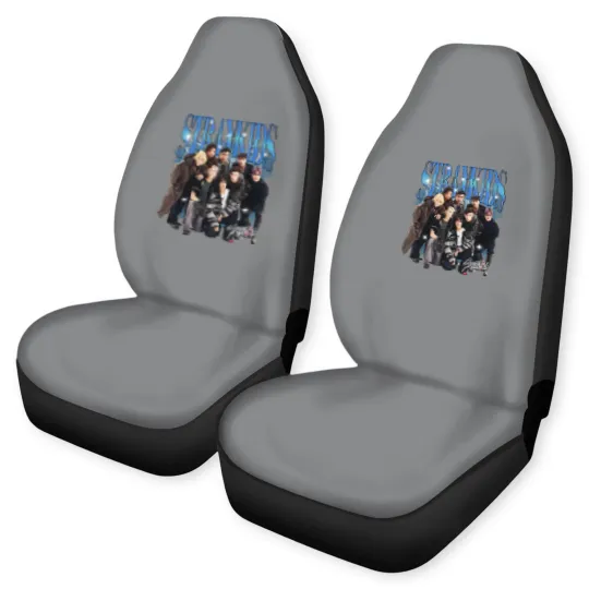 Discover Stray Kids Vintage 90s Bootleg Car Seat Covers, Stray Kids Tour 2025 Car Seat Covers