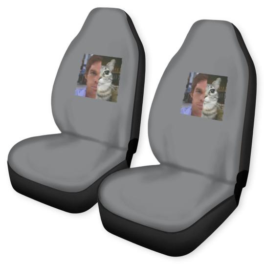 Discover Dext Morgan Car Seat Covers, Funny Cat Meme Car Seat Covers, Unisex Heavy Cotton Car Seat Covers, Gift for Dexter Fans, TV Show Fan Car Seat Covers