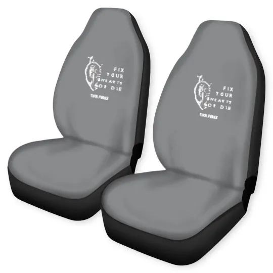 Discover Fix Your Hearts or Die Car Seat Covers, Unisex Car Seat Covers, Twin Peaks Car Seat Covers, David Lynch Car Seat Covers, TV Show Fans Car Seat Covers