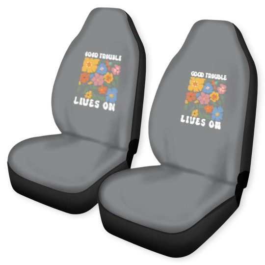 Discover Floral Good Trouble Lives On Car Seat Covers, Resistance Car Seat Covers, John Lewis Car Seat Covers