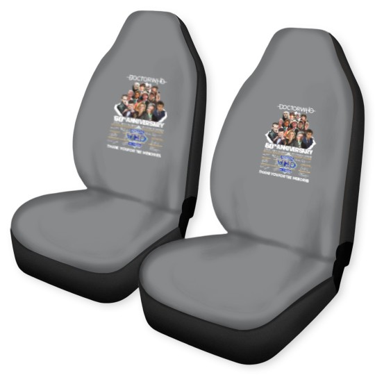 Discover Doctor Who 60th Anniversary 1963-2023 Thank You For The Memorie1 Signature Car Seat Covers