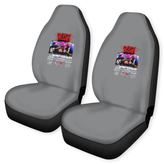 Discover 55 Years RUSH Band 1968-2023 Signatures Car Seat Covers