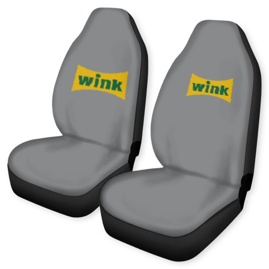 Discover Wink Grapefruit Flavored Soft Drink Soda Pop Logo Car Seat Covers